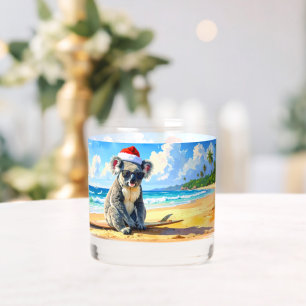 Verre À Whisky Koala chapeau de père Noël lunettes de soleil plag
