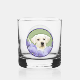 Verre À Whisky Labrador Retriever Puppy Painting Original Chien A