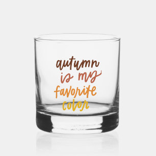 Verre À Whisky "L'automne est ma couleur préférée"
