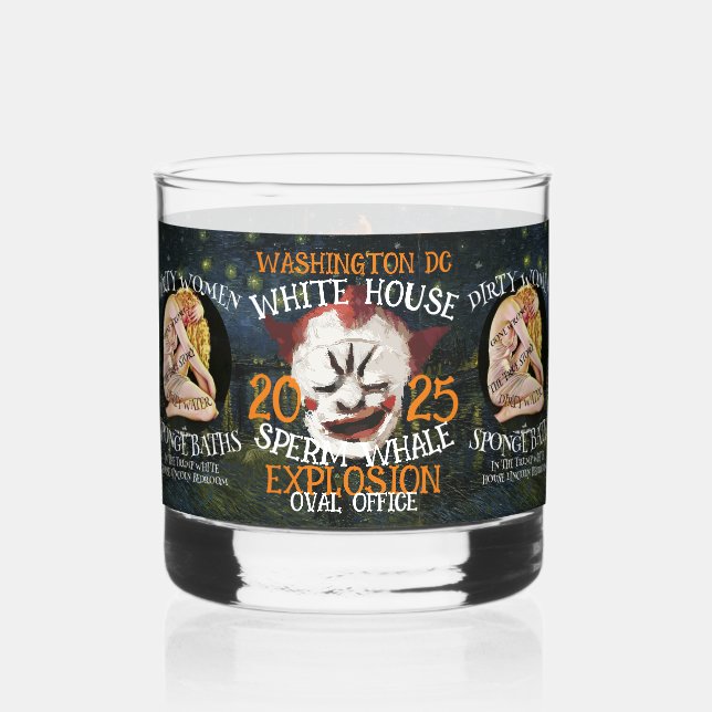 VERRE À WHISKY LE SCROTUME DU COU DE TRUMP CONFIRMÉ EST ENCEINTE (Recto)