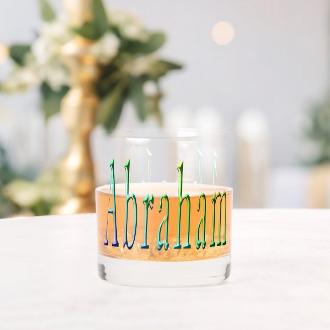 Verre À Whisky "Les couleurs d'Abraham : Un voyage en vert, bleu, (Insitu (Mariage))