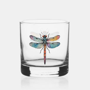 Verre À Whisky Libellule Colorée