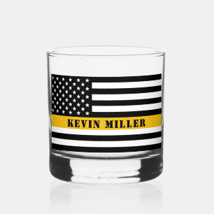 Verre À Whisky Ligne mince or 911 Dispatcher USA