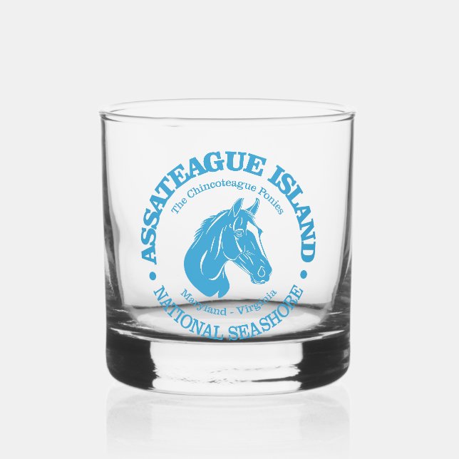 Verre À Whisky L'île d'Assateague (poney) (Recto)