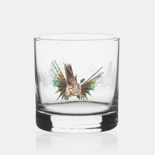 Verre À Whisky Lionfish - Conception abstraite - Découpe d'une ph