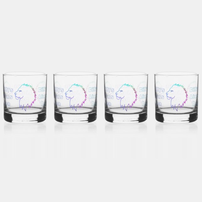 Verre À Whisky Lion's Head Glasses Drinkware Set (Dos)