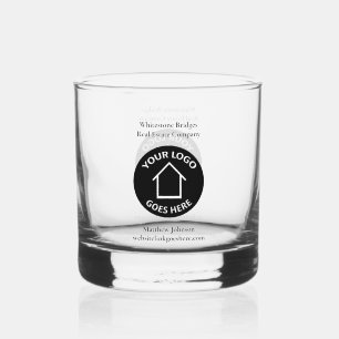 Verre À Whisky Logo de l'entreprise immobilière Realtor personnal
