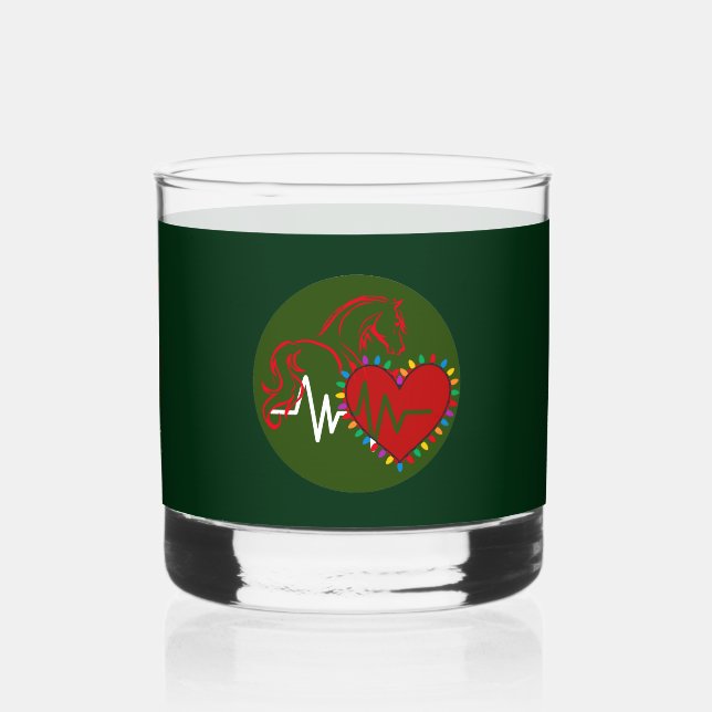 Verre À Whisky Logo de Noël à options multiples (Verso)