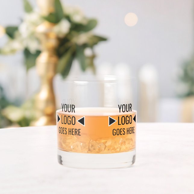 Verre À Whisky Logo Entreprise Personnalisé Facile Tout Autour (Insitu (Mariage))