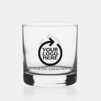 Verre À Whisky Logo personnalisé et design simple