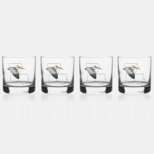 Verre À Whisky Louisiana Pelican Whiskey Glass - 4 set