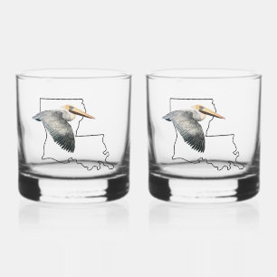 Verre À Whisky Louisiana Pelican Whiskey Glass - set