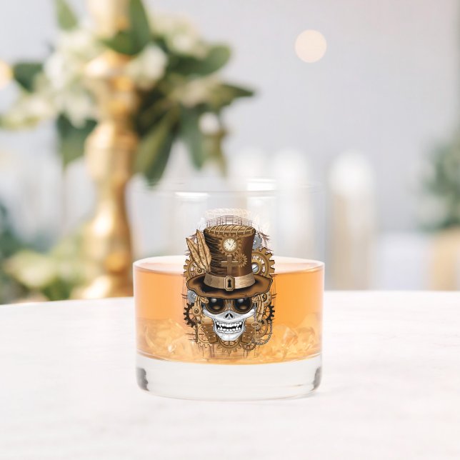 Verre À Whisky Machine rétro Voodoo à vapeur crâne (Insitu (Mariage))