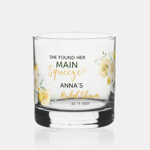 Verre À Whisky Main Squeeze Élégant Citron Floral Baby Shower de 