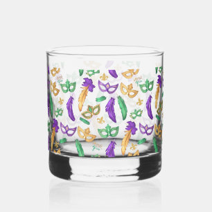 Verre À Whisky Mardi Gras coloré à motifs