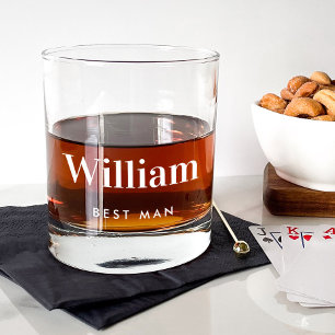 Verre À Whisky Mariage Best Man personnalisé