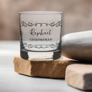 Verre À Whisky Mariage de dessin en ligne fantaisiste de n'import