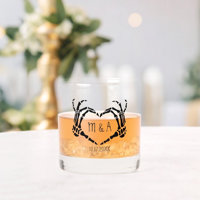 Verre À Whisky Mariage personnalisé en forme de coeur (Insitu (Mariage))