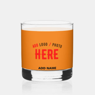 VERRE À WHISKY MARQUE VÉRIFIÉE DE L'ORANGE SOMBRE MODERNE ET MODE