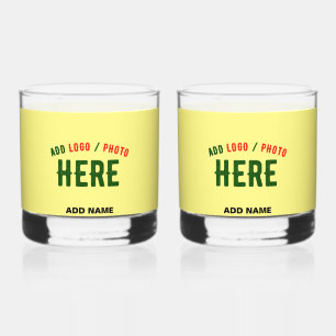 VERRE À WHISKY MARQUE VÉRIFIÉE MODERNE ET MODERNE PASTEL JAUNE