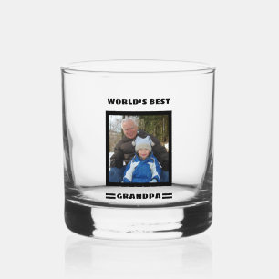 Verre À Whisky Meilleur grand-père du monde Photo personnalisée