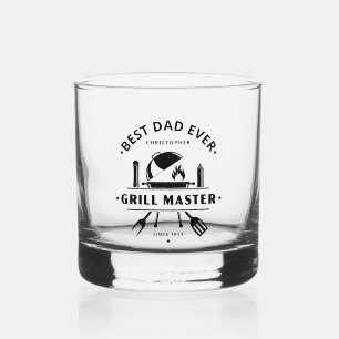 Verre À Whisky Meilleur Papa de Tous les Temps Maître Grillardi