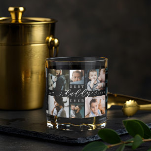 Verre À Whisky Meilleur papa jamais Fête des pères 8 Collage ph