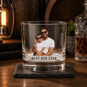 Verre À Whisky Meilleur papa personnalisé, cadeau de fête des pèr