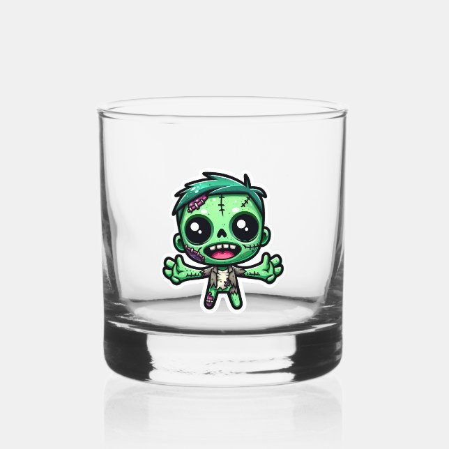 Verre À Whisky Mignonne, drôle de zombie (Verso)