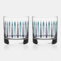 Minimal bleu rétro inspiré