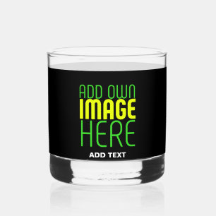 VERRE À WHISKY MODÈLE DE TEXTE D'IMAGE NOIRE SIMPLE ET MODERNE