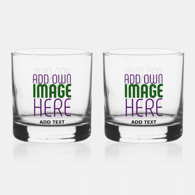 VERRE À WHISKY MODÈLE DE TEXTE D'IMAGE SIMPLE ET CLAIR MODERNE (Recto)