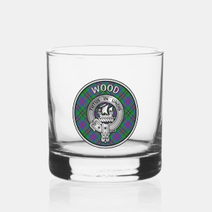 Verre À Whisky [MODIFIER] Cimier en bois de clan et Tartan