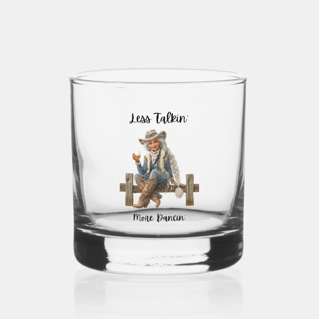 Verre à Whisky 'Moins de Paroles, Plus de Danse' (Recto)