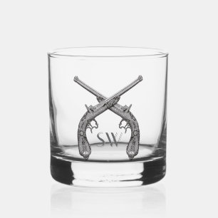 Verre À Whisky Monogramme de pistolet croisé