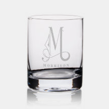 Monogramme élégant Initial M Nom modifiable