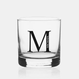 Verre À Whisky Monogramme et nom personnalisés