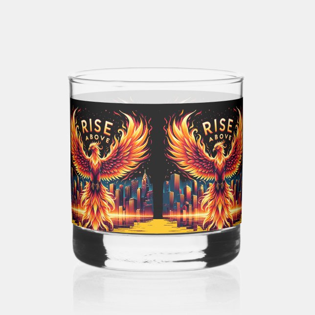 Verre À Whisky Monter au-dessus de Phoenix (Recto)