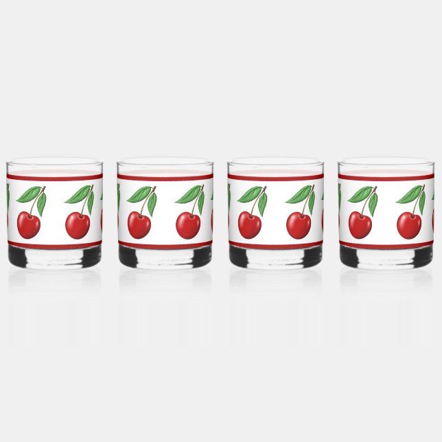 Verre À Whisky Motif Red Cherry (Droite)