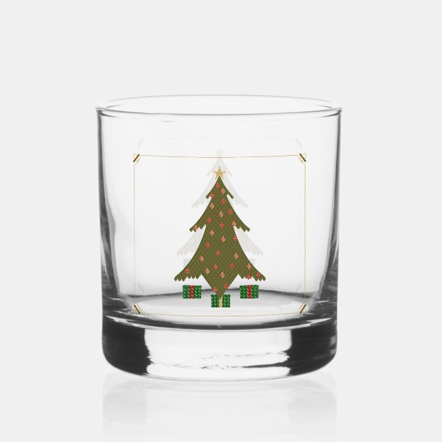 Verre À Whisky Noël doré (Recto)