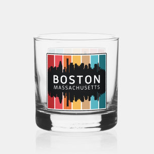 Verre À Whisky Nom personnalisé Boston Massachusetts