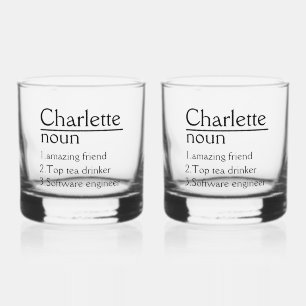 Verre À Whisky Nom personnalisé Définition tumbler