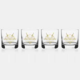 Verre À Whisky Nom personnalisé Monogramme Organisation personnal
