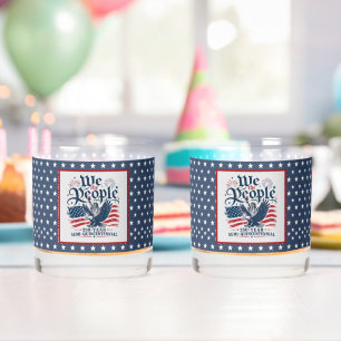 Verre À Whisky Nous le Peuple Rouge Blanc Bleu 250 Ans 4 juillet