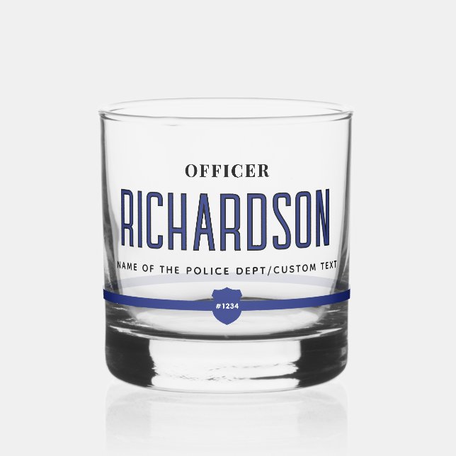 Verre À Whisky Officier de police de ligne mince (Gauche)