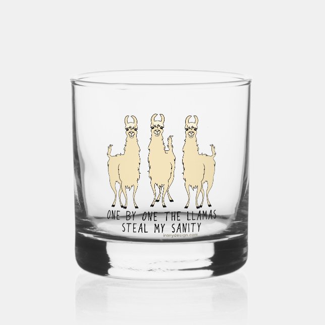 Verre À Whisky One by the Llamas (Recto)