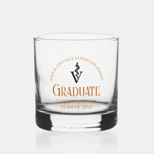 Verre À Whisky Orange Vétérinaire Diplôme sur mesure