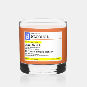 Verre À Whisky Ordonnance personnalisée Alcool humoristique