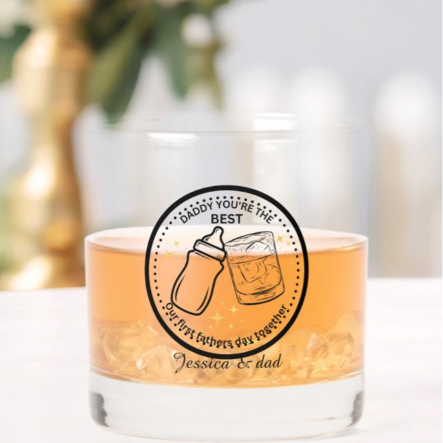 Verre À Whisky Our First Father's Day Together - Personalized  (Créateur téléchargé)