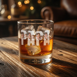 Verre À Whisky Papa personnalisé Cadeau photo personnalisé